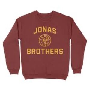 Jonas brothers emblem five albums one night tour sweatshirt crewneck